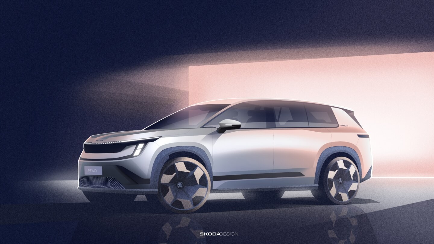 Skoda Peaq: Elektrikli Kodiaq’ın 7 koltuklu amiral gemisi sahneye çıkıyor